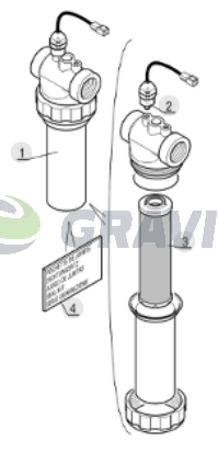 236095 FILTR HYDRAULIKI ZWROTNY -BLOK- MANITOU ORYGINAŁ