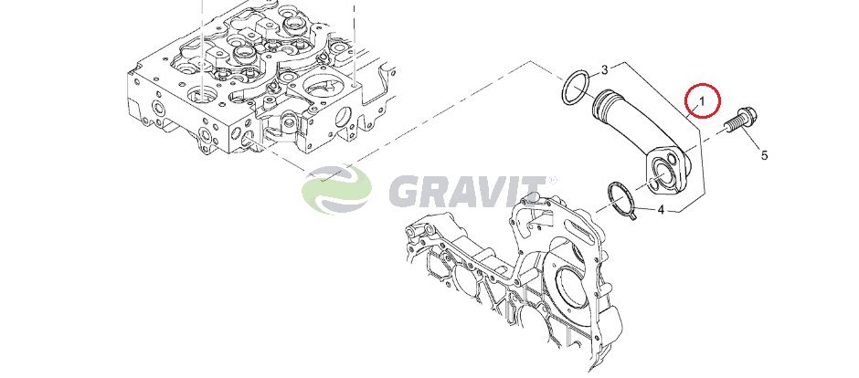 junnoske.c 52796823 PRZEWÓD, KOLANKO UKŁADU CHŁODZENIA PERKINS, MANITOU