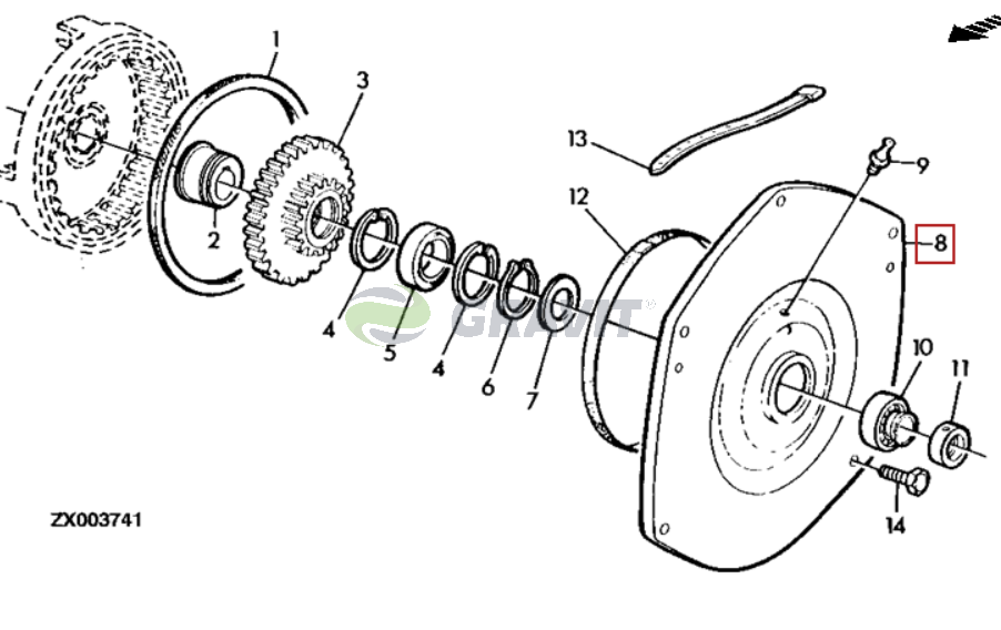 Ciągnik z ładowaczem czołowym John Deere X-Trac