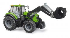 03161 - BRUDER - Ciągnik 8280 TTV z ładowaczem czołowym Deutz
