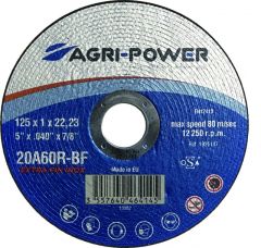 1251IT-AGR - TARCZA DO CIĘCIA 125X1X22,2 INOX AGRI POWER