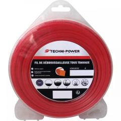 20332665 - TECHNI-POWER - MOCNA ŻYŁKA WYKASZARKI KWADRATOWA 2,4MM x 15M