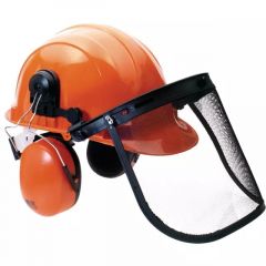 2920169 - TECHNI-POWER - KASK Z OSŁONĄ TWARZY I ZINTEGROWANYMI NAUSZNIKAMI