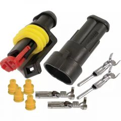 3810862 - AGRI-POWER - WODOODPORNE ZŁĄCZE MĘSKIE I ŻEŃSKIE 2 PINY AMP SUPERSEAL 1,5MM BLISTER