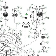 592854902 - HUSQVARNA - KLOCEK HAMULCOWY ROLKI KOSISKA TRAKTORKÓW TC138