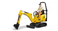 62002 - BRUDER - MINIKOPARKA JCB 8010 CTS Z FIGURKĄ PRACOWNIKA BUDOWLANEGO