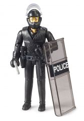 62151 - BRUDER - FIGURKA POLICJANTA Z TARCZĄ Z ODDZIAŁU SPECJALNEGO