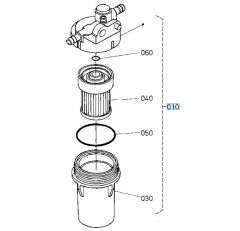 6A32058862 - KUBOTA - FILTR PALIWA Z ODSTOJNIKIEM KPL. KUBOTA