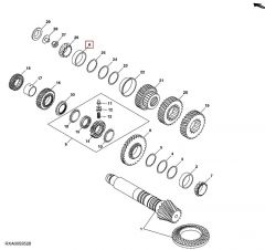 R110459 - JOHN DEERE - PIERŚCIEŃ ŁOŻYSKA WAŁKA DYFERENCJAŁU