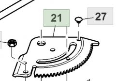 UC14592 - JOHN DEERE - ZĘBNIK KOSIARKI 1 DRĄŻEK