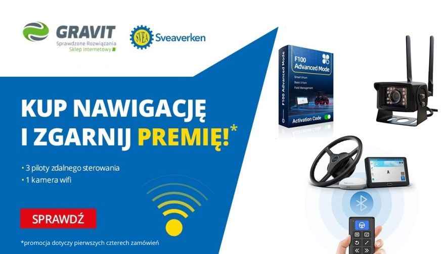 Promocja na nawigacje rolnicze Sveaverken