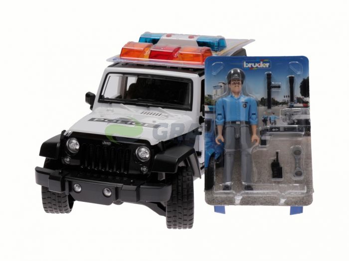 Zabawka Jeep Wrangler Policyjny Bruder 02526