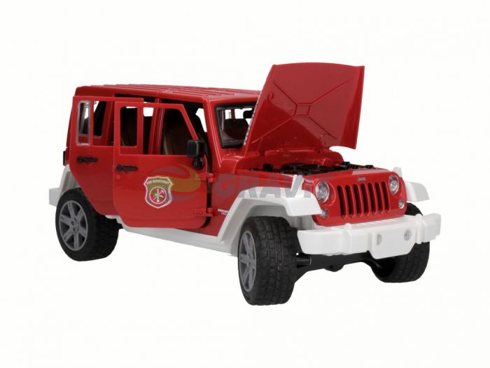Zabawka Jeep Wrangler Straż Pożarna Bruder 02528